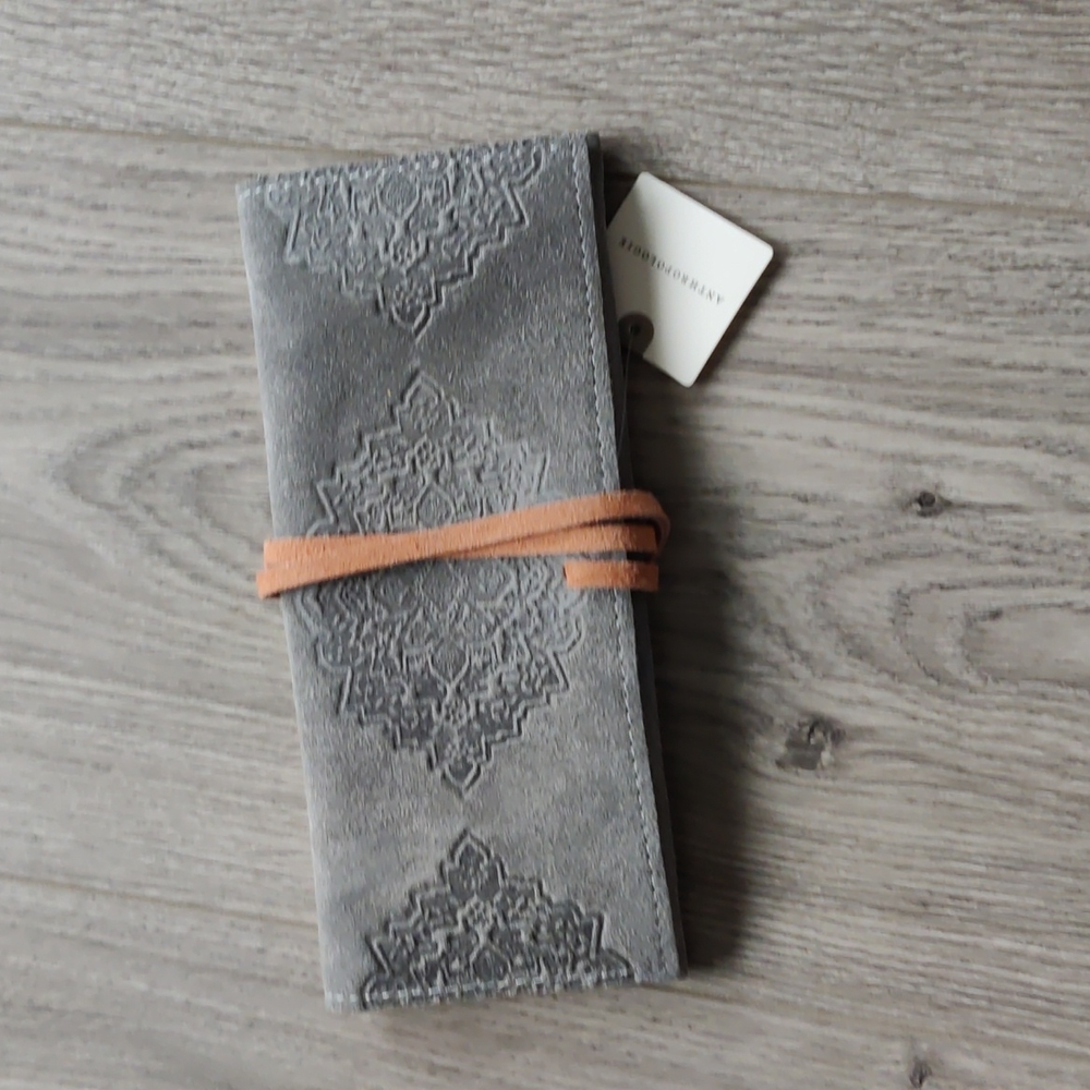 NWT Anthropologie Leather Pouch